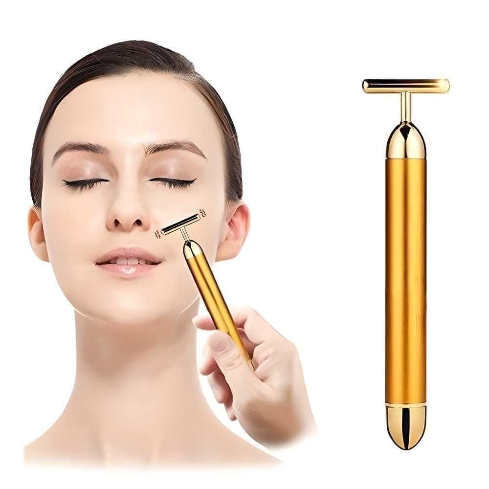 Face Massager Machine for Facial – Electric Gold Face Massager