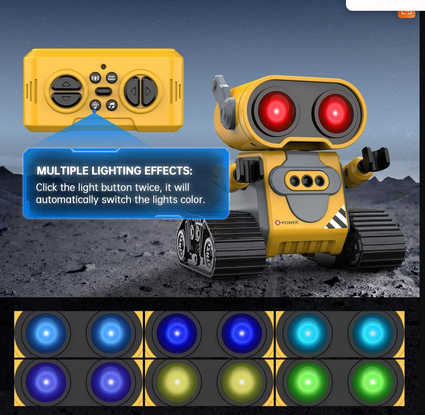 Gesture Control Rechargeable RC Intelligent Robot Toy