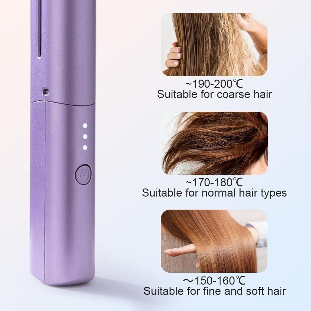 Mantiza™ Portable Mini Hair Straightener Cordless | Rechargeable