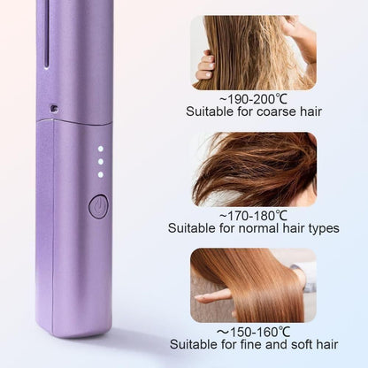 Mantiza™ Portable Mini Hair Straightener Cordless | Rechargeable