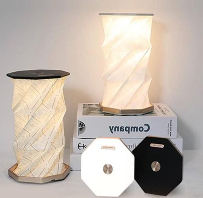 Creative rotating smart touch [PORTABLE] night light , Black