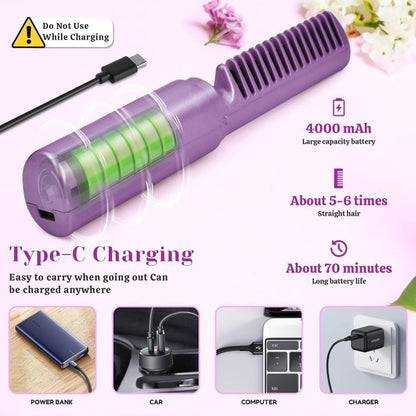 Mantiza™ Portable Mini Hair Straightener Cordless | Rechargeable