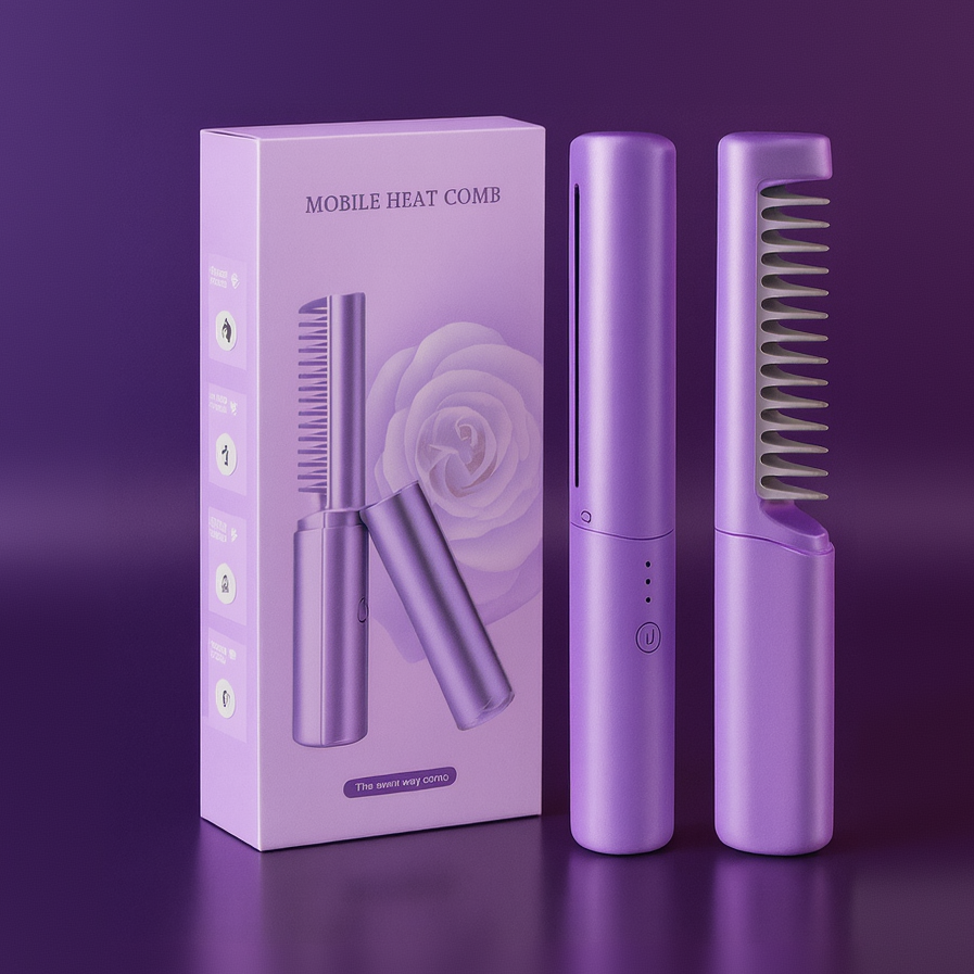 Mantiza™ Portable Mini Hair Straightener Cordless | Rechargeable