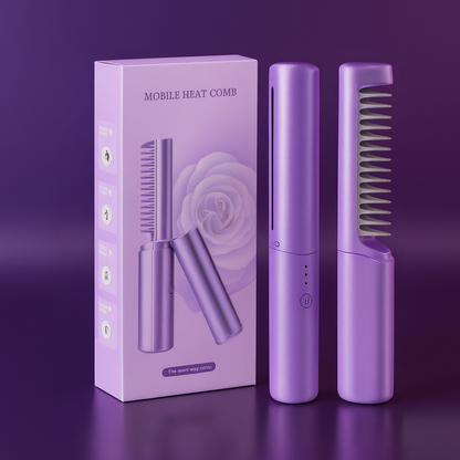 Mantiza™ Portable Mini Hair Straightener Cordless | Rechargeable