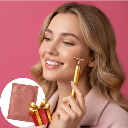 Face Massager Machine for Facial – Electric Gold Face Massager