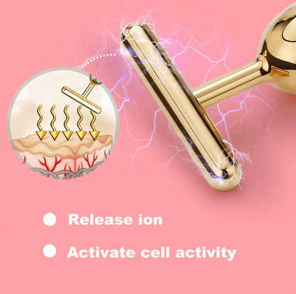 Face Massager Machine for Facial – Electric Gold Face Massager