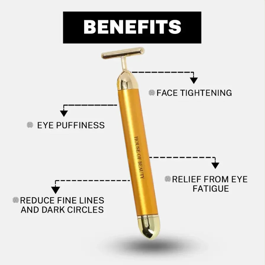 Face Massager Machine for Facial – Electric Gold Face Massager