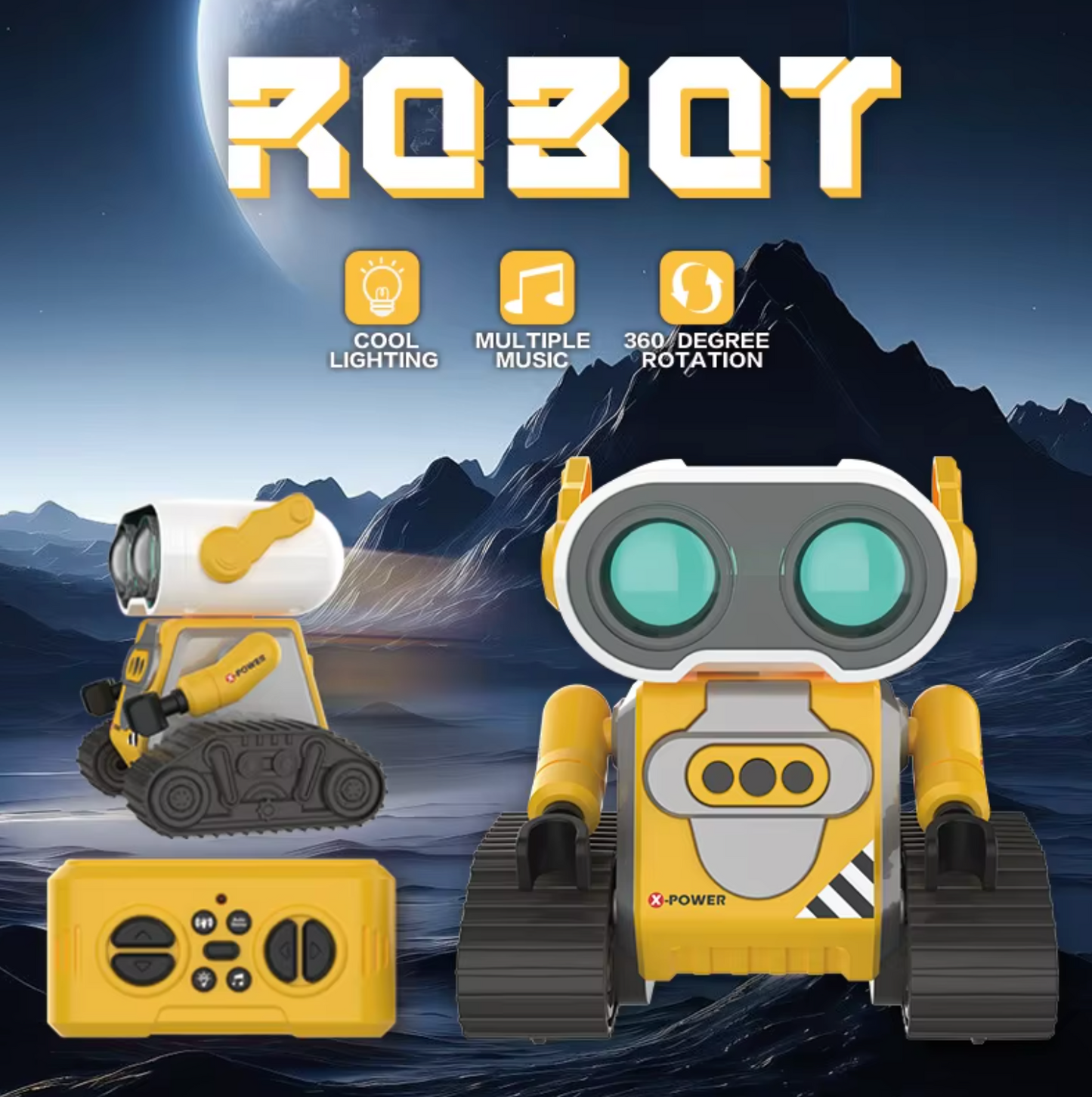 Gesture Control Rechargeable RC Intelligent Robot Toy