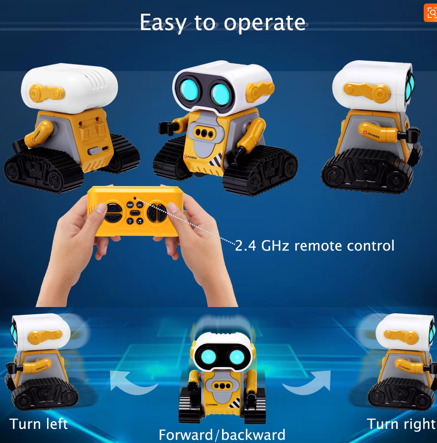 Gesture Control Rechargeable RC Intelligent Robot Toy