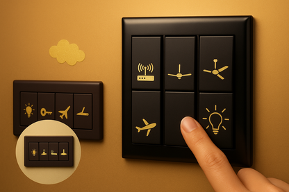 Golden Switch Stickers